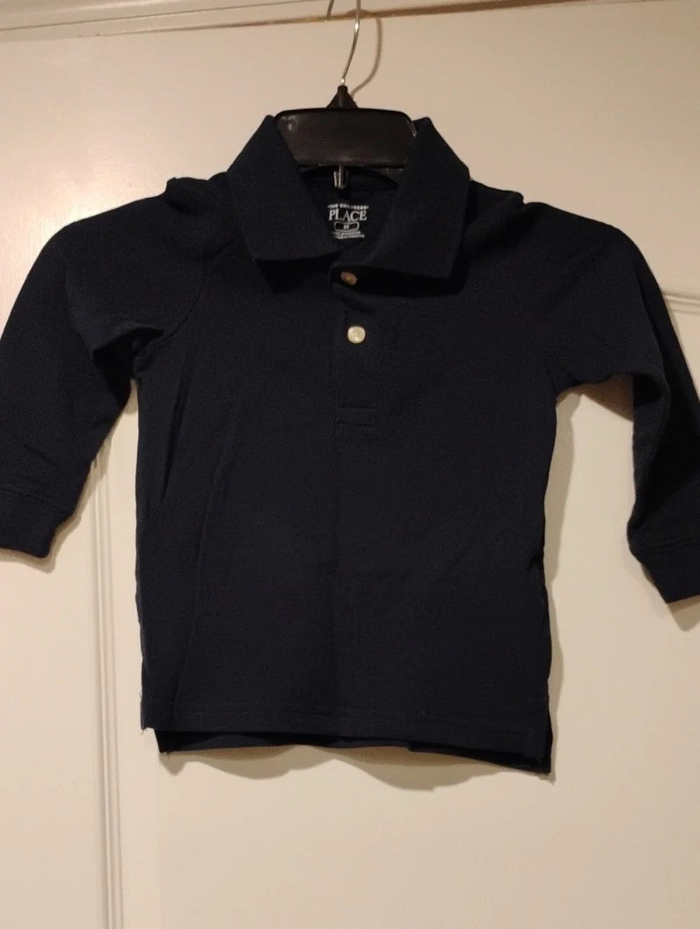 The Children's Place Navy Long Sleeve Polo Top